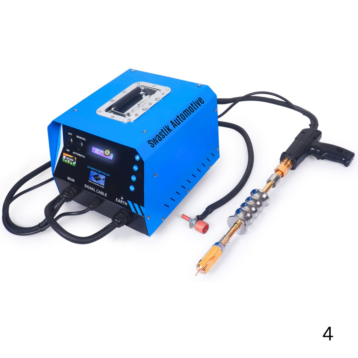 Swastik Automotive D925/A automatic dent puller machine with LCD display and denting gun